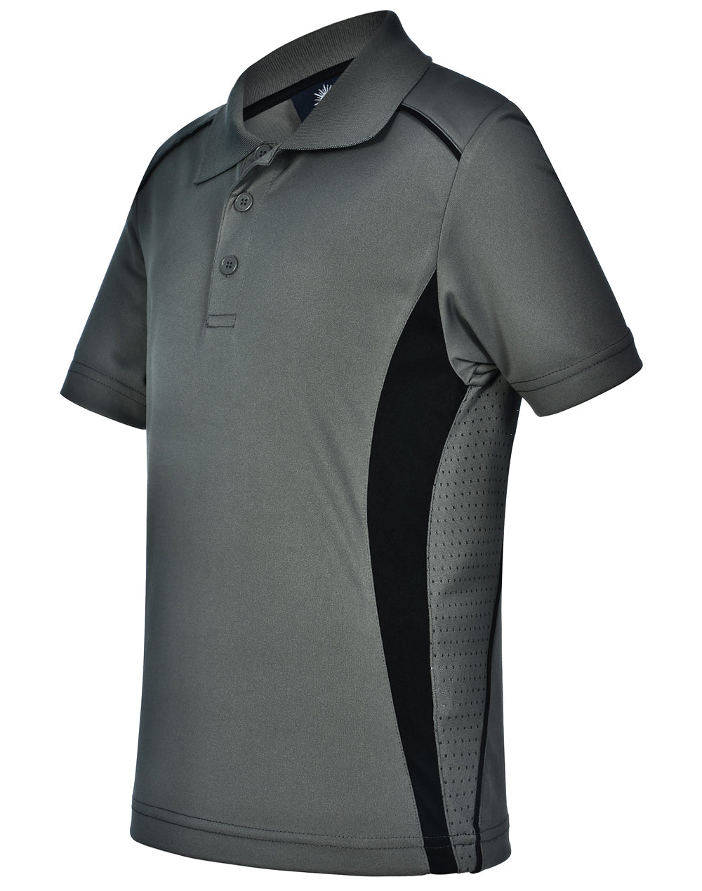 Pursuit Polo Kids - Ash/Black - View