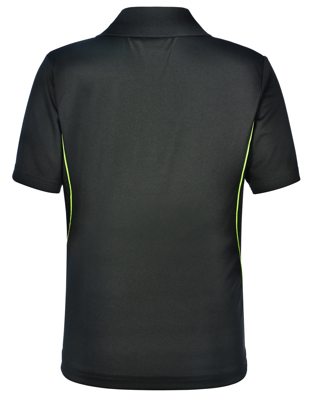 Pursuit Polo Kids - Charcoal/Lime - Back