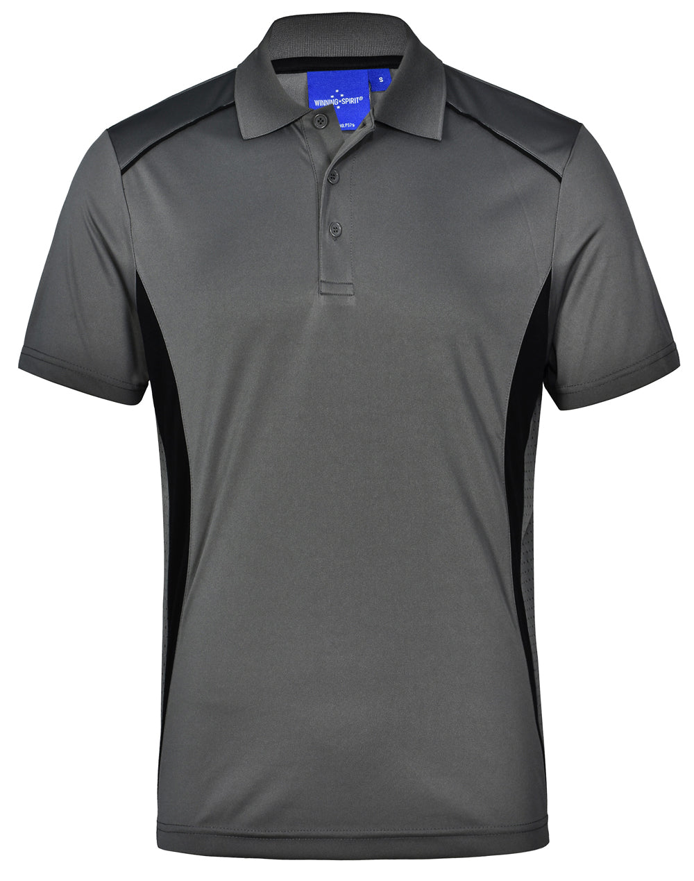 Pursuit Polo Men's - Ash/Black - Front