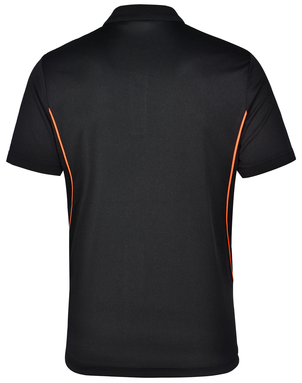 Pursuit Polo Men's - Black/Orange - Back