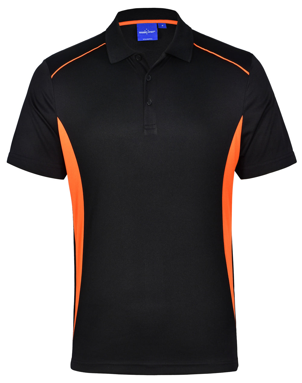 Pursuit Polo Men's - Black/Orange - Front