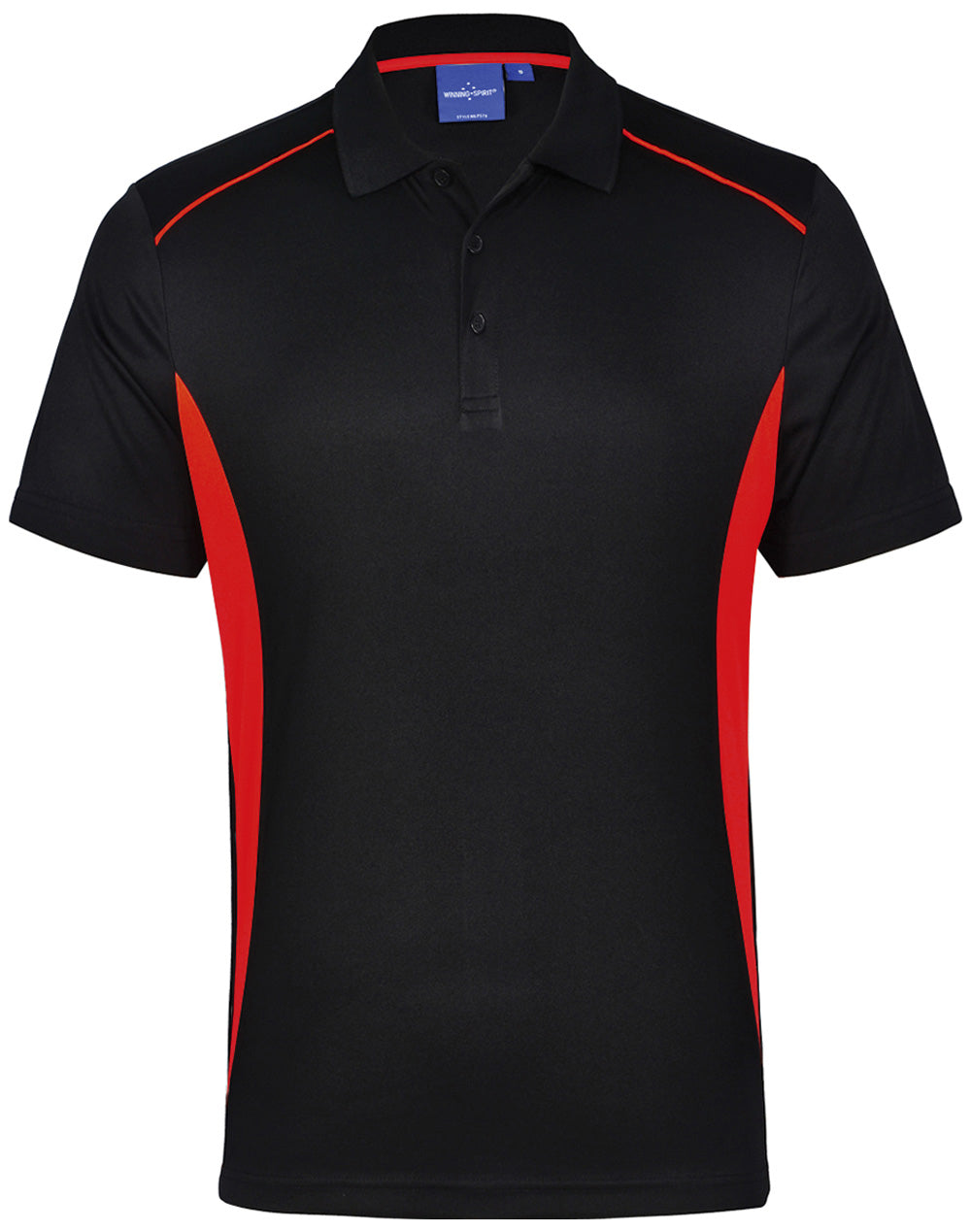 Pursuit Polo Men's - Black/Red - Front