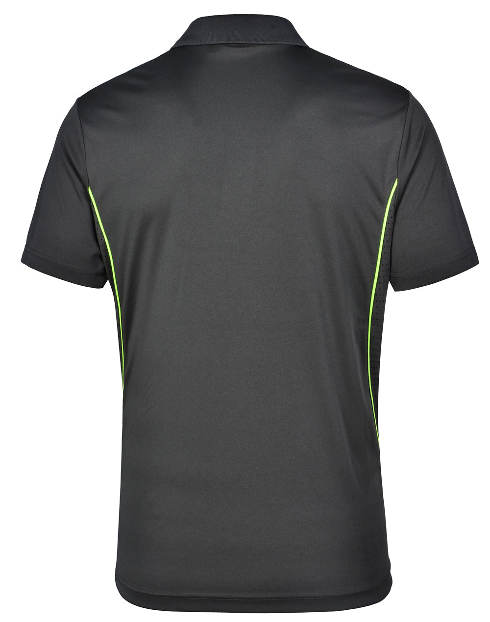 Pursuit Polo Men's - Charcoal/Lime - Back