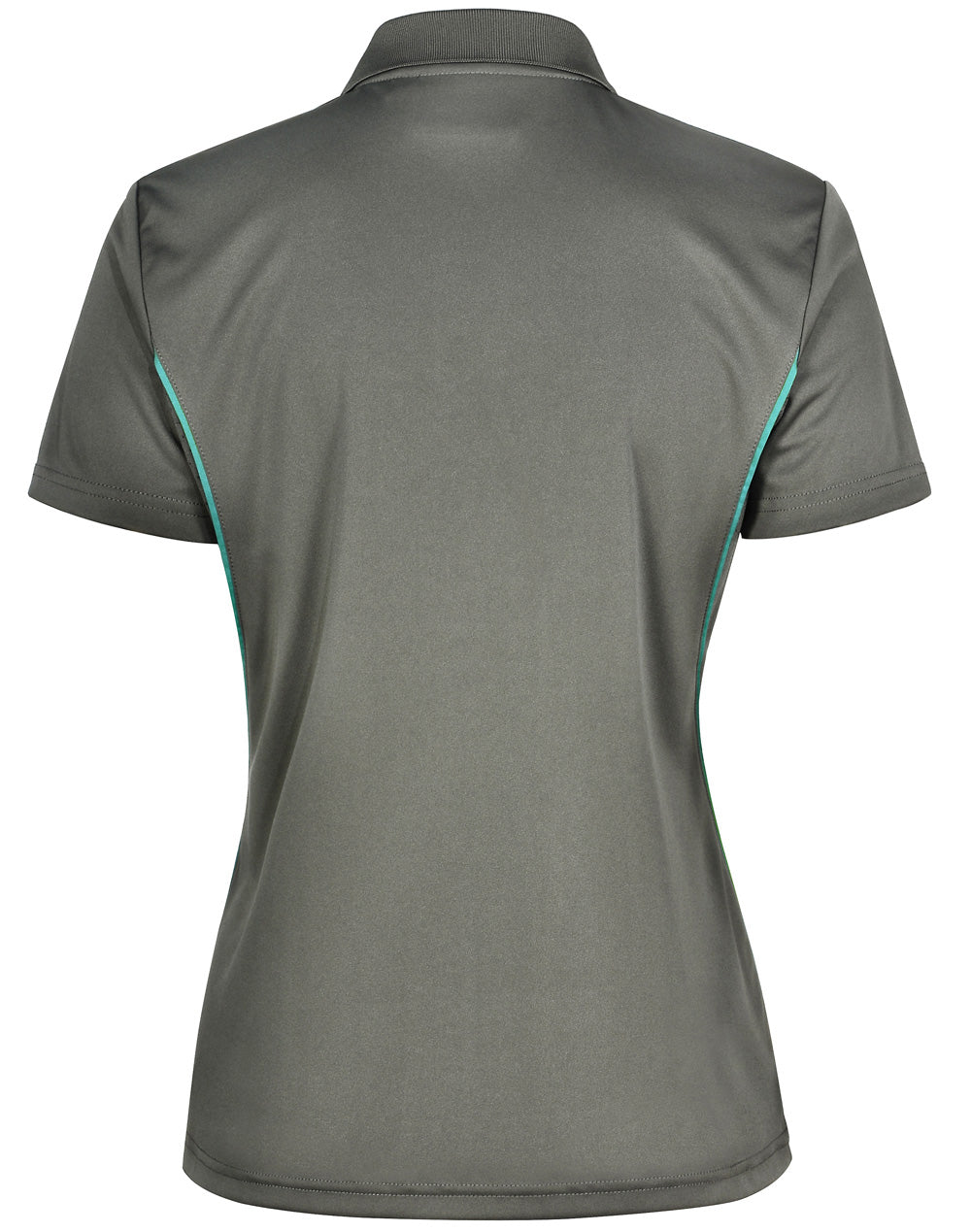 Pursuit Polo Ladies' - Ash/Teal - Back
