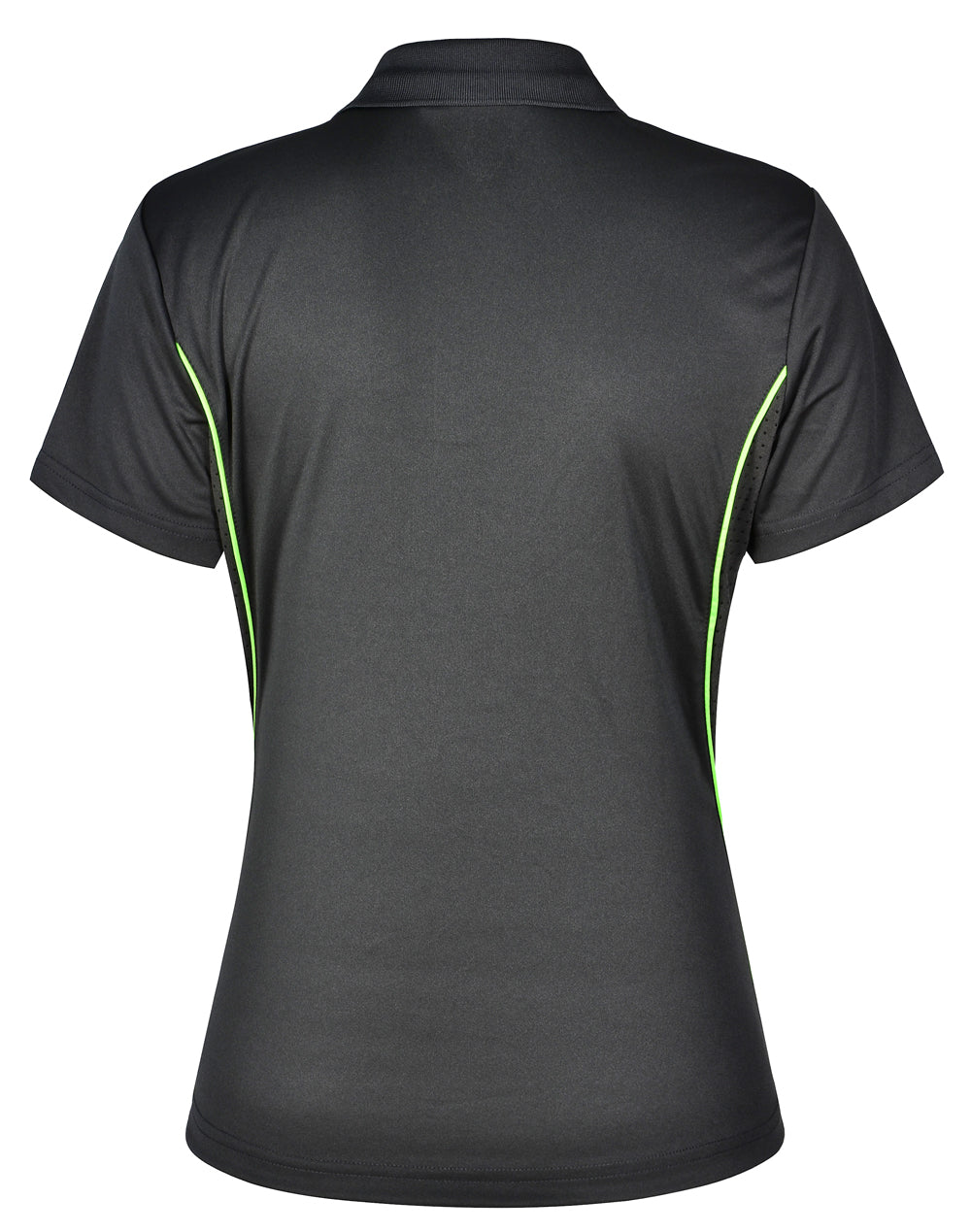 Pursuit Polo Ladies' - Charcoal/Lime - Back