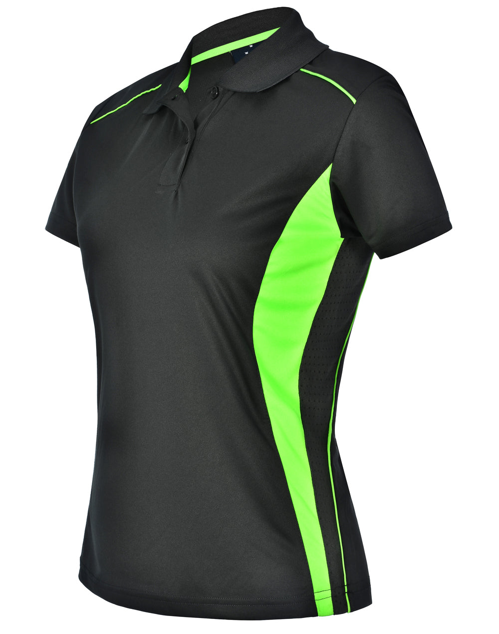 Pursuit Polo Ladies' - Charcoal/Lime - View