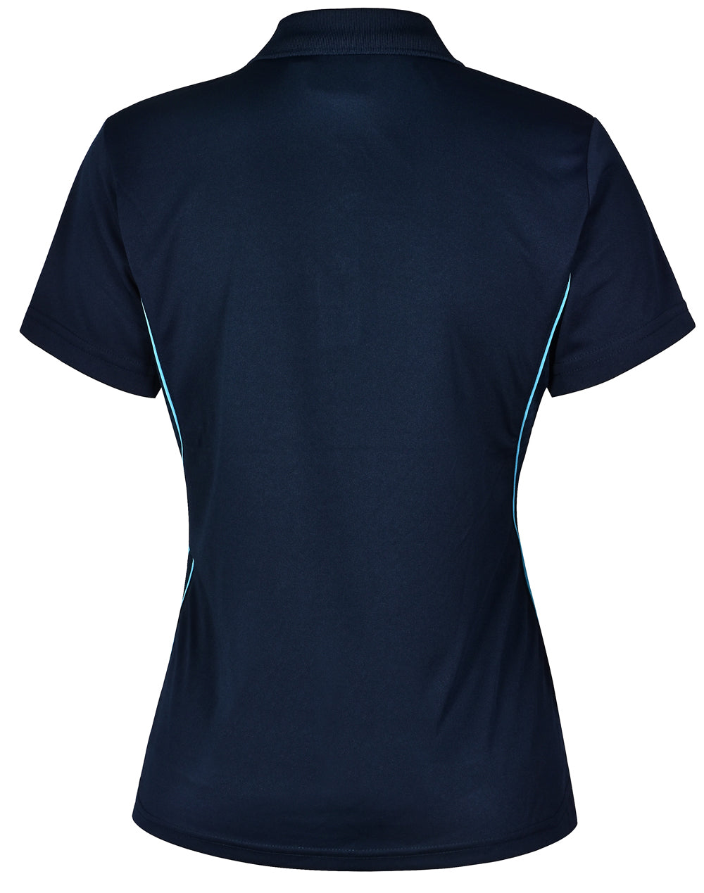 Pursuit Polo Ladies' - Navy/Aqua Blue - Back