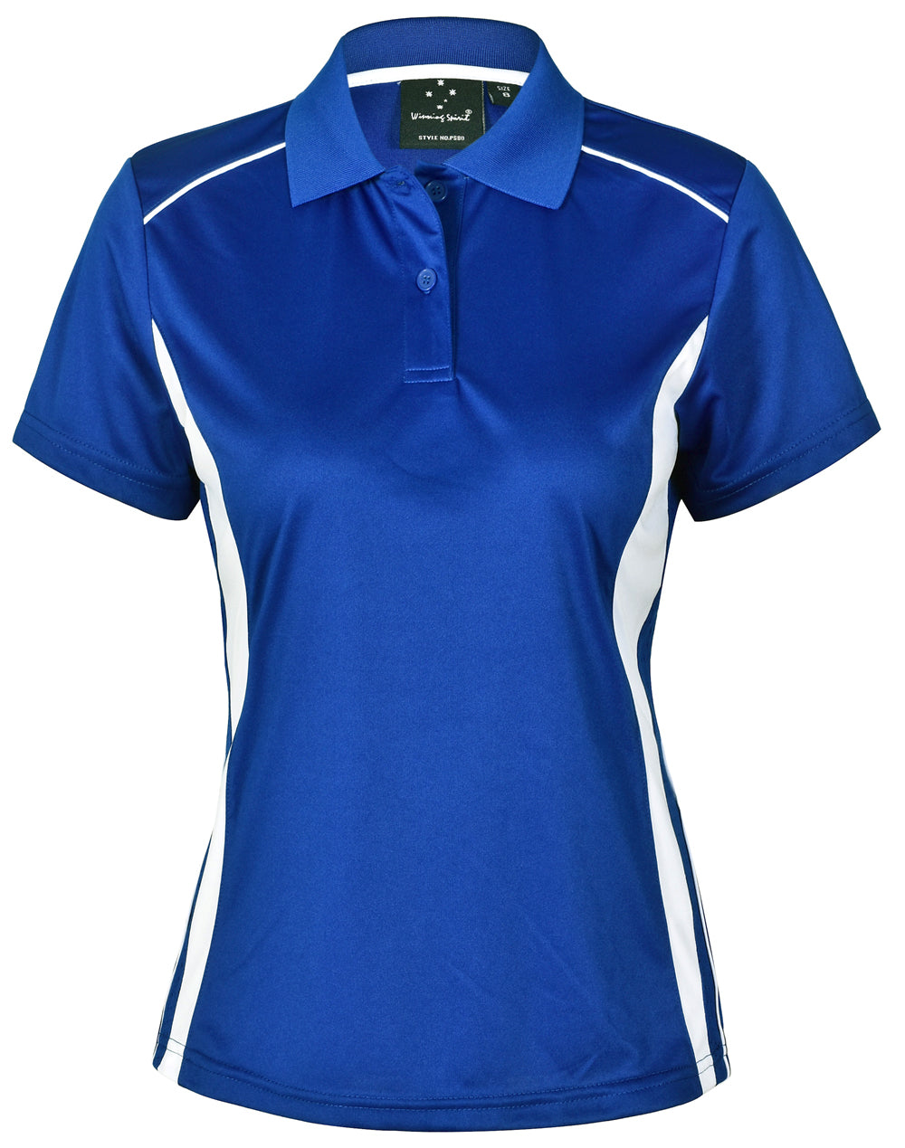 Pursuit Polo Ladies' - Royal/White - Front