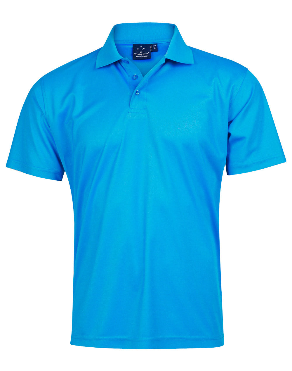 Verve Polo Men's - Cyan - Front