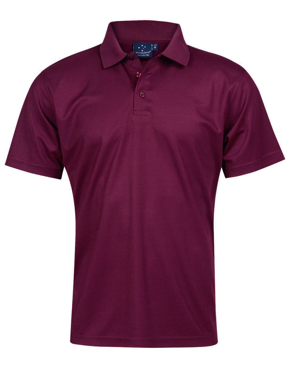 Verve Polo Kid's - Maroon - Front