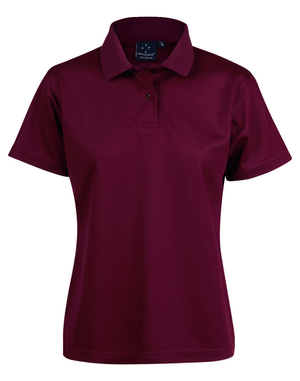 Verve Polo Ladie's - Maroon - Front