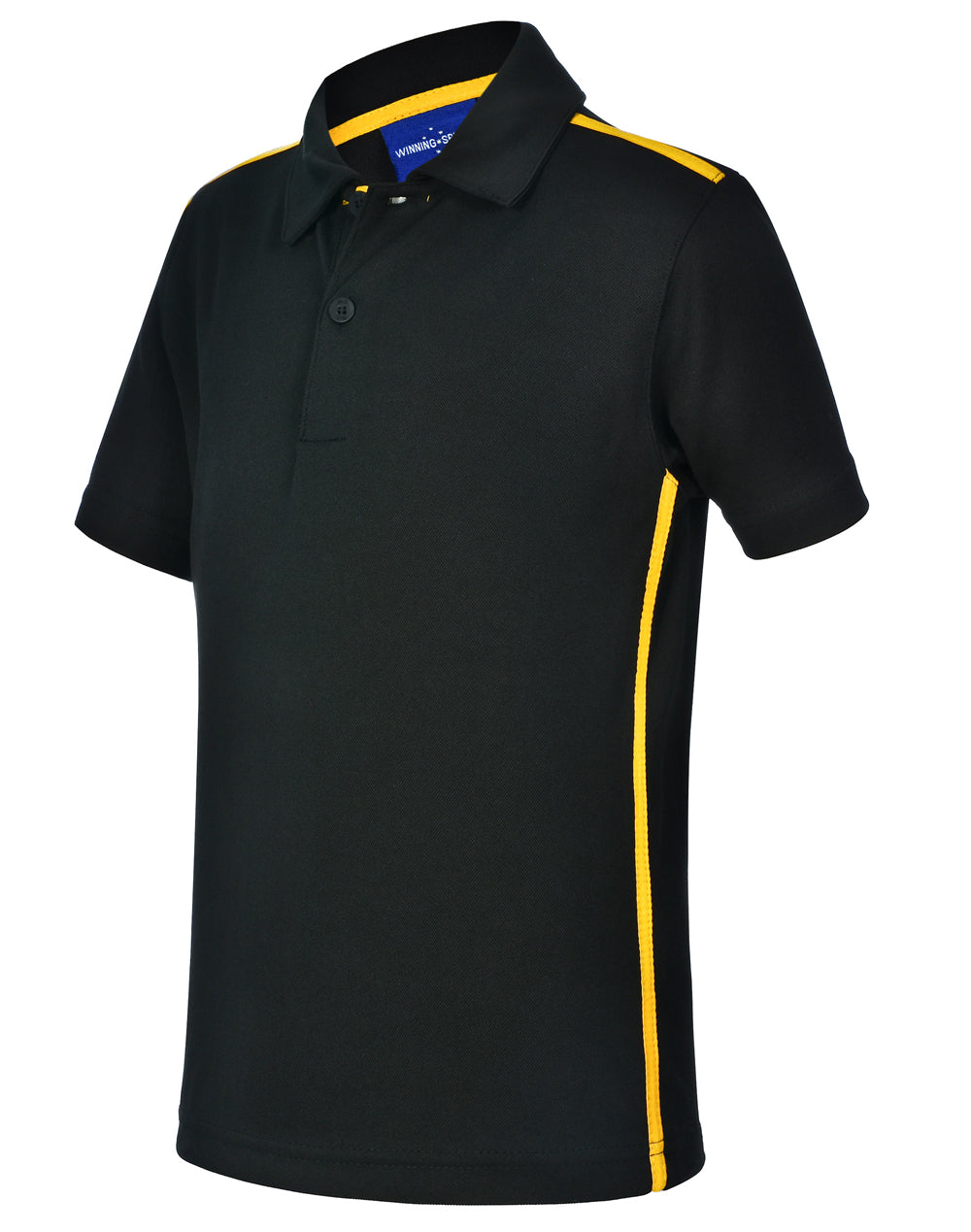 Staten Polo Shirt Kid's - Black/Gold - View