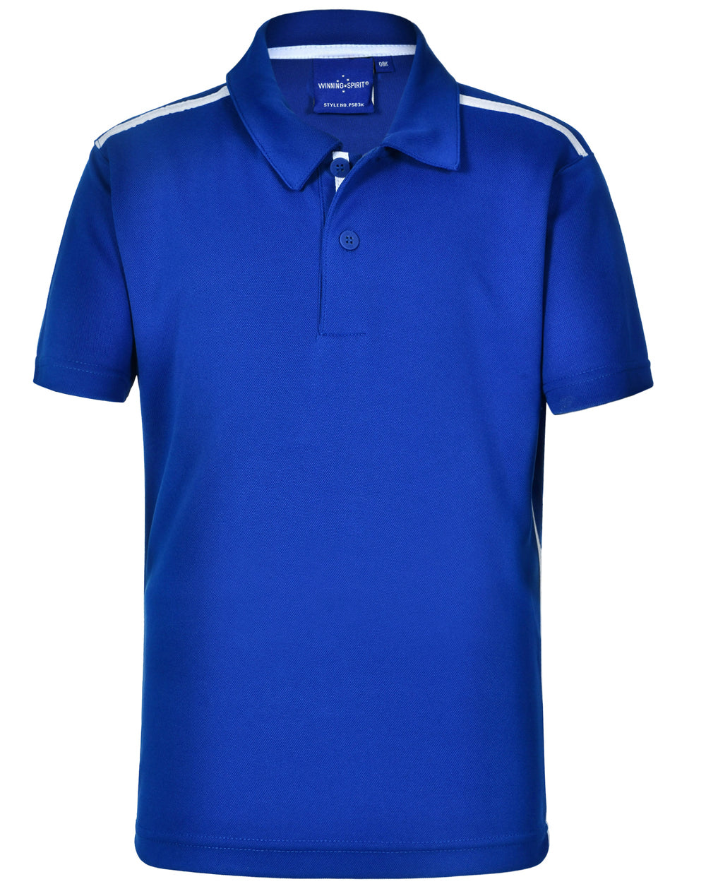Staten Polo Shirt Kid's - Royal/White - Front
