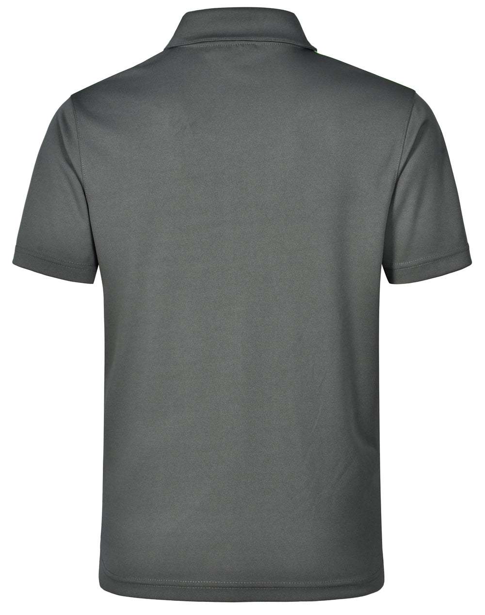 Staten Polo Shirt Kid's - Ash/Lime - Back