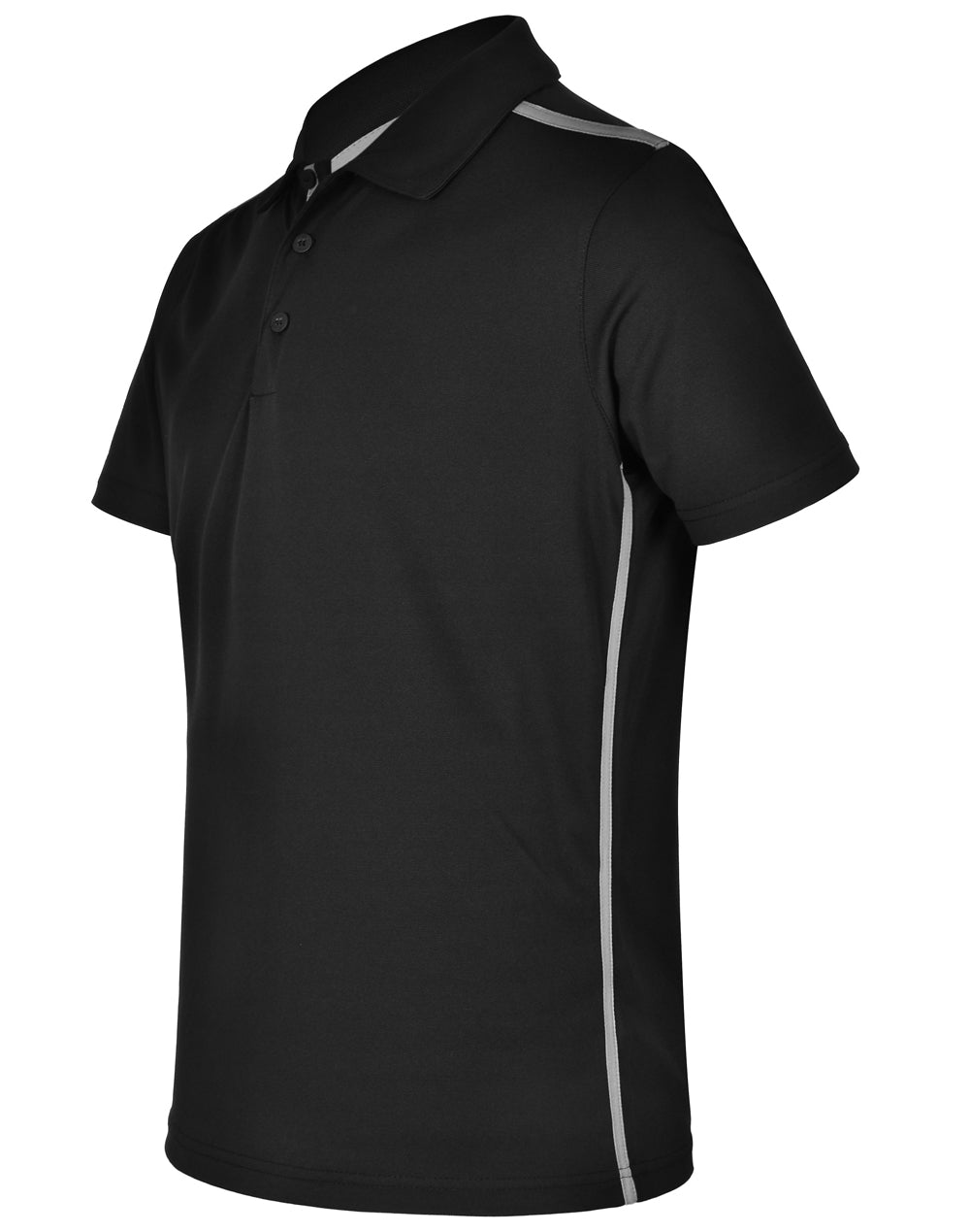 Staten Polo Shirt Kid's - Black/Ash - View