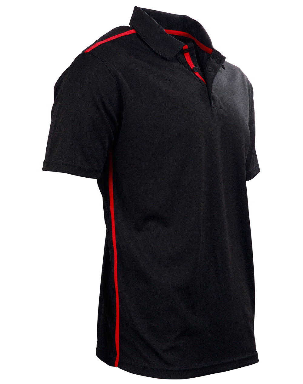 Staten Polo Shirt Men's - Black/Red - View