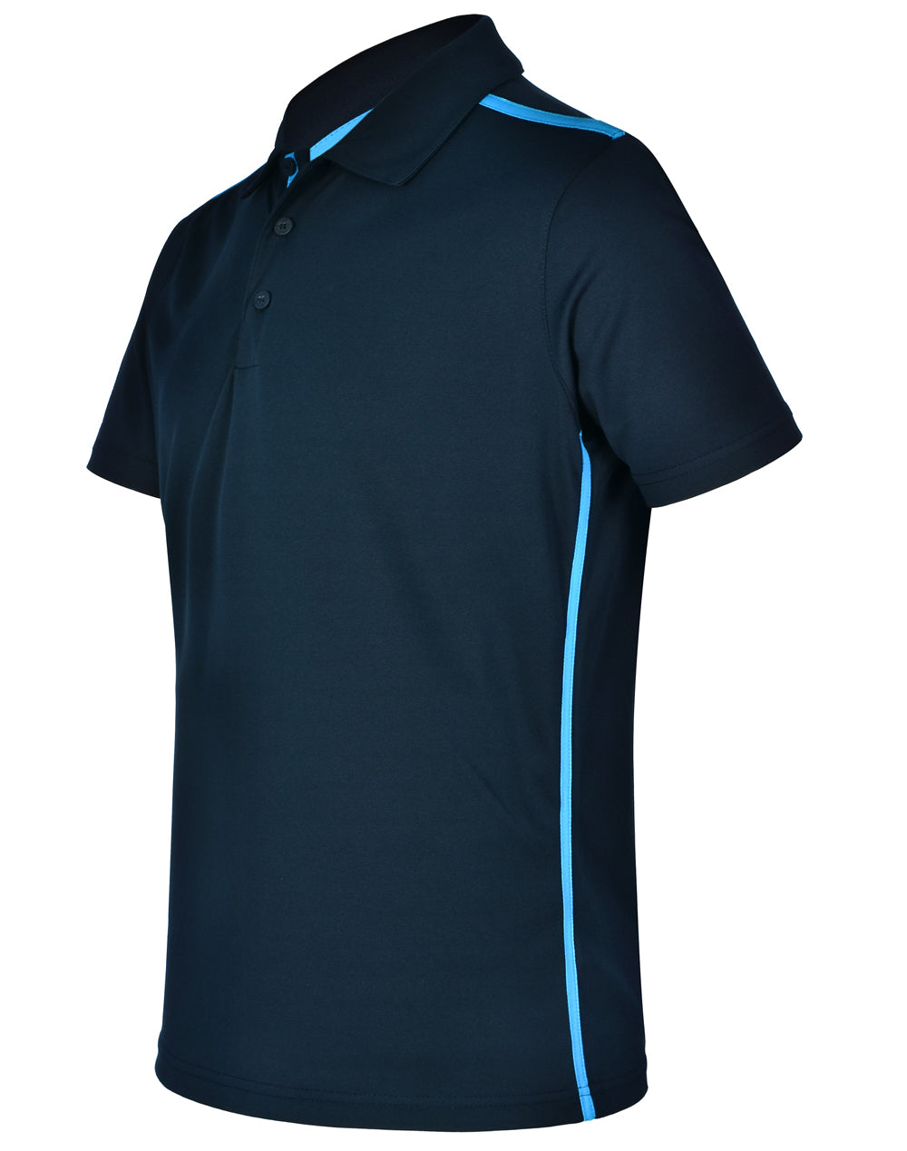 Staten Polo Shirt Men's - Navy/Cyan - View