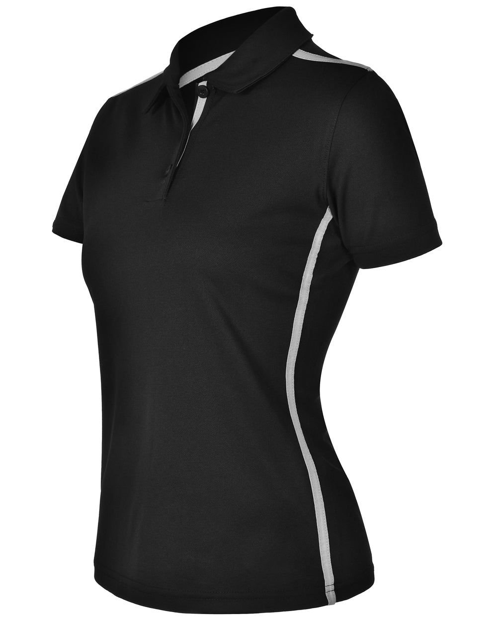 Staten Polo Shirt Ladies - Black/Ash - View