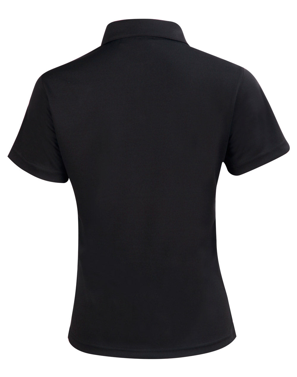 Staten Polo Shirt Ladies - Black/Cyan - Back