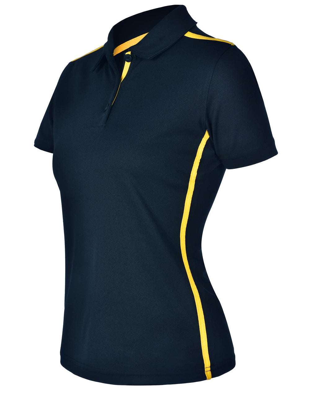 Staten Polo Shirt Ladies - Navy/Gold - View