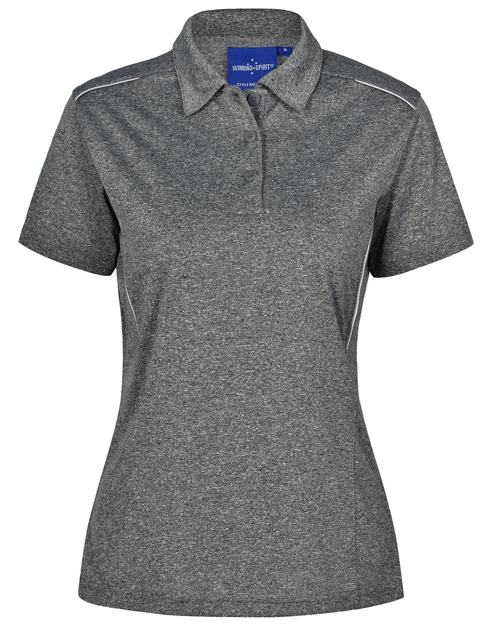 Harland Polo Ladies - Charcoal - Front