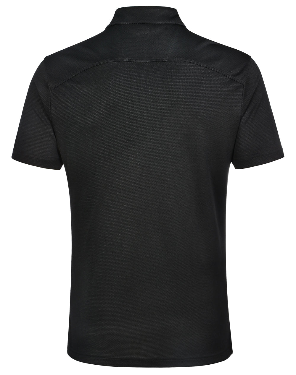 Bamboo Charcoal Corporate Short Sleeve Polo Men's - Black - Back