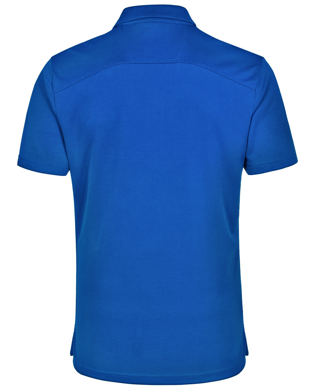 Bamboo Charcoal Corporate Short Sleeve Polo Men's - Electric Blue - Back