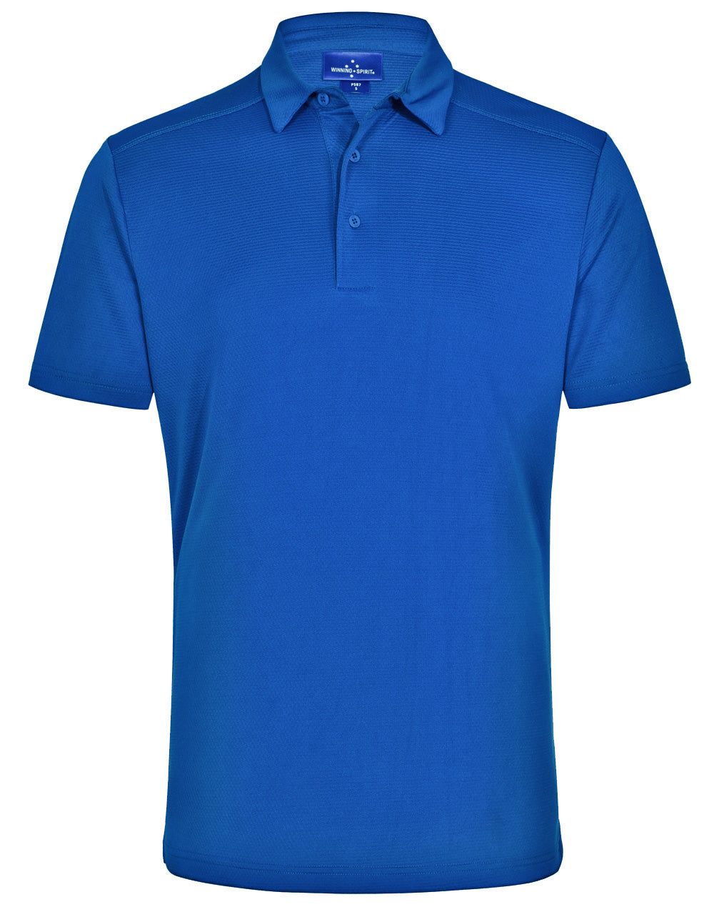 Bamboo Charcoal Corporate Short Sleeve Polo Men's - Electric Blue - Front