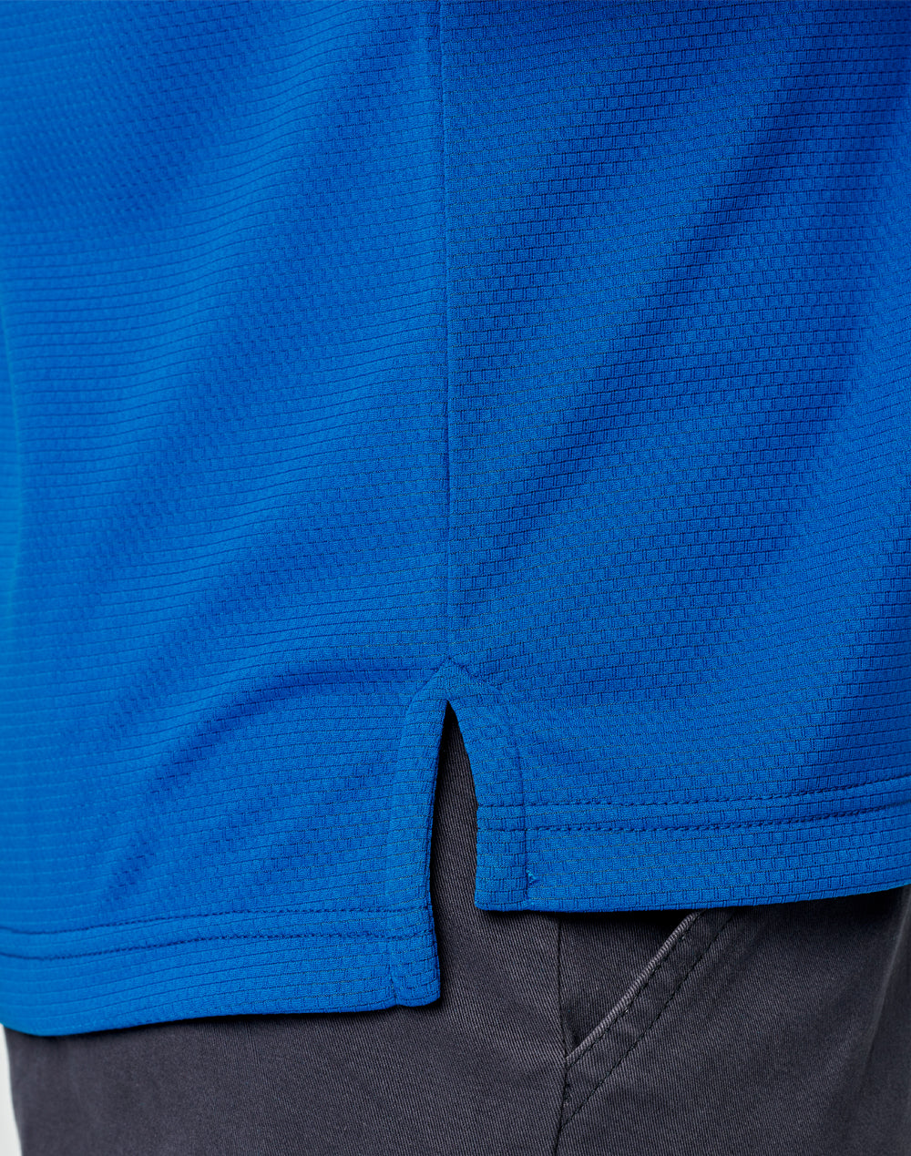 Bamboo Charcoal Corporate Short Sleeve Polo Men's - Electric Blue - View