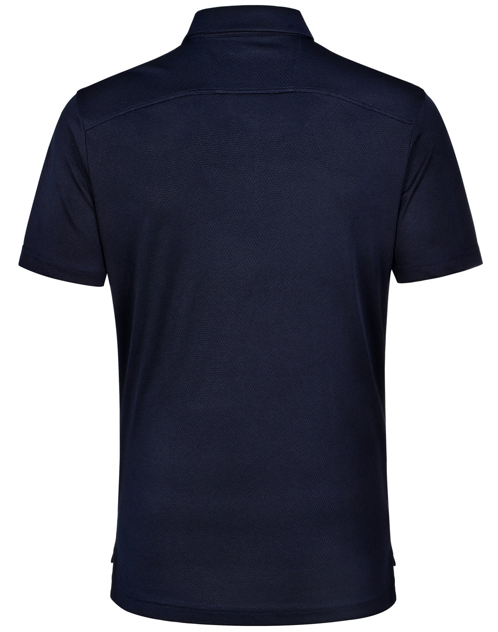 Bamboo Charcoal Corporate Short Sleeve Polo Men's - Navy - Back