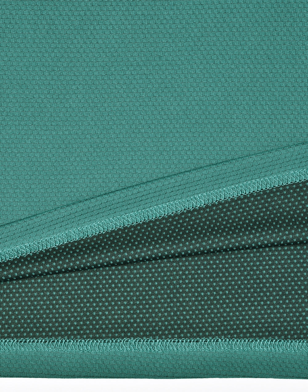 Bamboo Charcoal Corporate Short Sleeve Polo Men's - Teal - Fabric