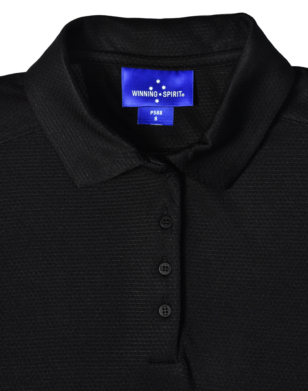 Bamboo Charcoal Corporate Short Sleeve Polo Ladies - Black - View