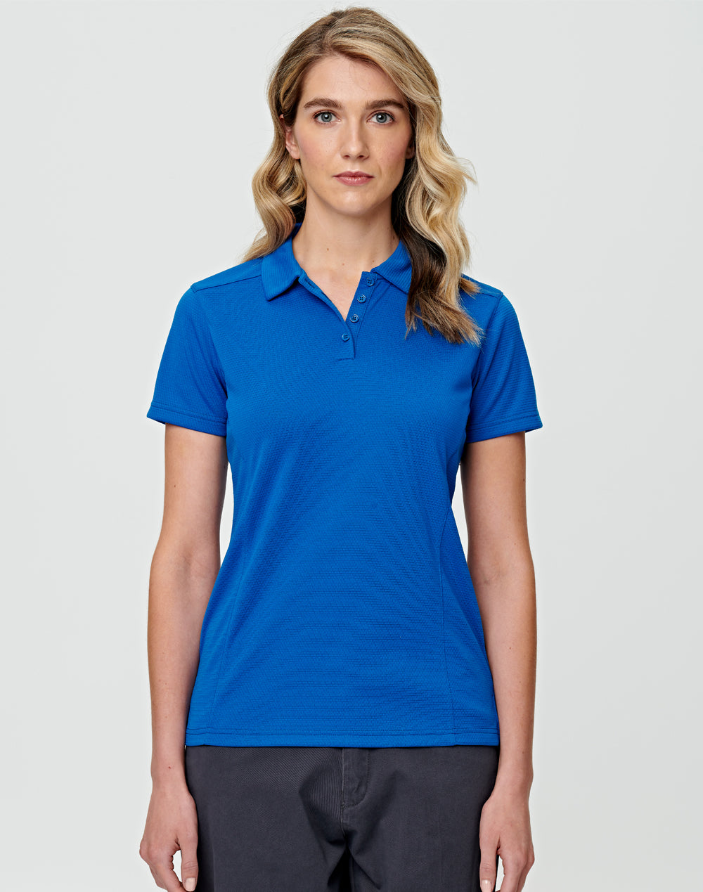 Bamboo Charcoal Corporate Short Sleeve Polo Ladies - Electric Blue - View