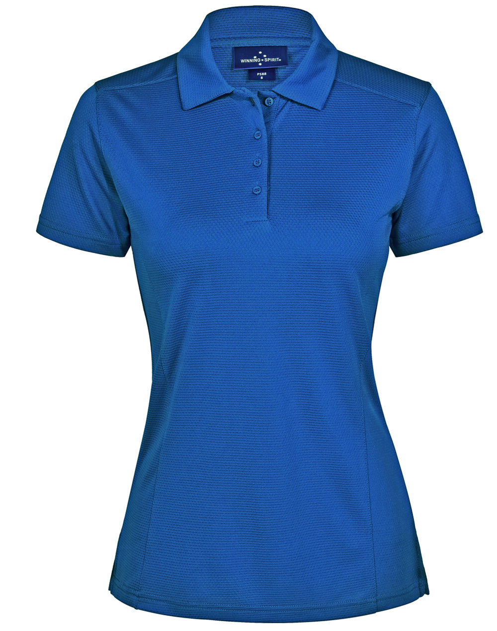 Bamboo Charcoal Corporate Short Sleeve Polo Ladies - Electric Blue - Front