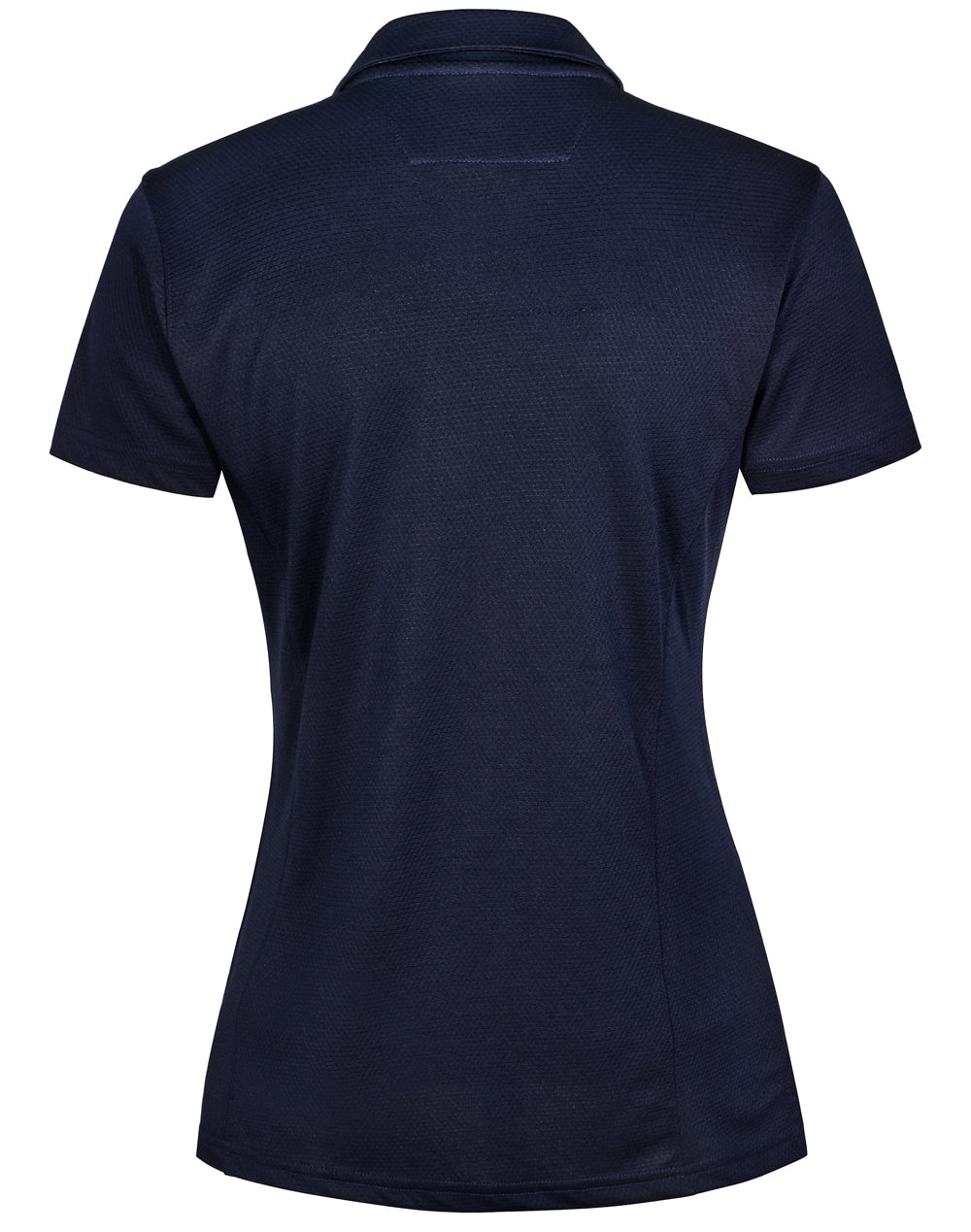 Bamboo Charcoal Corporate Short Sleeve Polo Ladies - Navy - Back