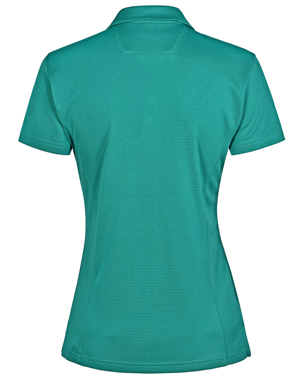 Bamboo Charcoal Corporate Short Sleeve Polo Ladies - Teal - Back