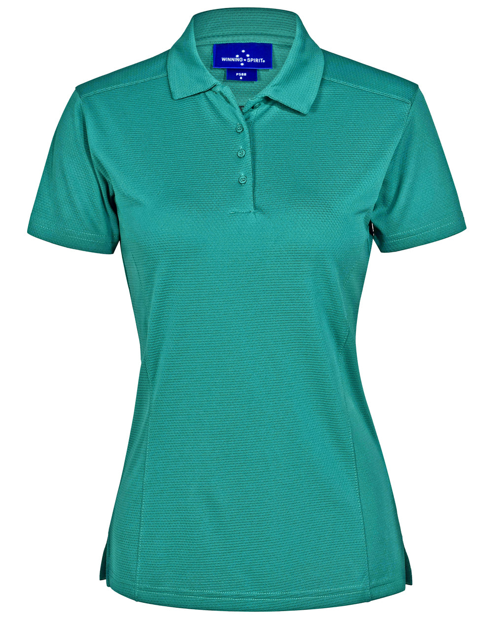 Bamboo Charcoal Corporate Short Sleeve Polo Ladies - Teal - Front