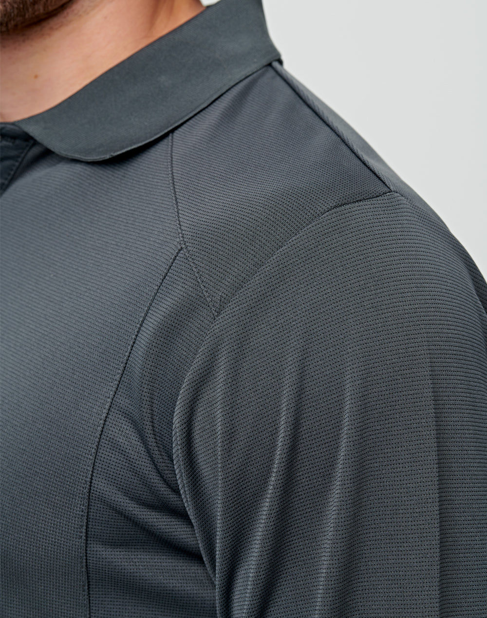 Lucky Bamboo Long Sleeve Polo Mens - view