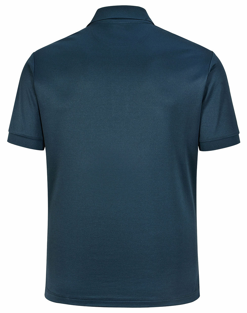 Mens Sustainable Poly/Cotton Corporate Ss Polo - Heavy Cloud - Back