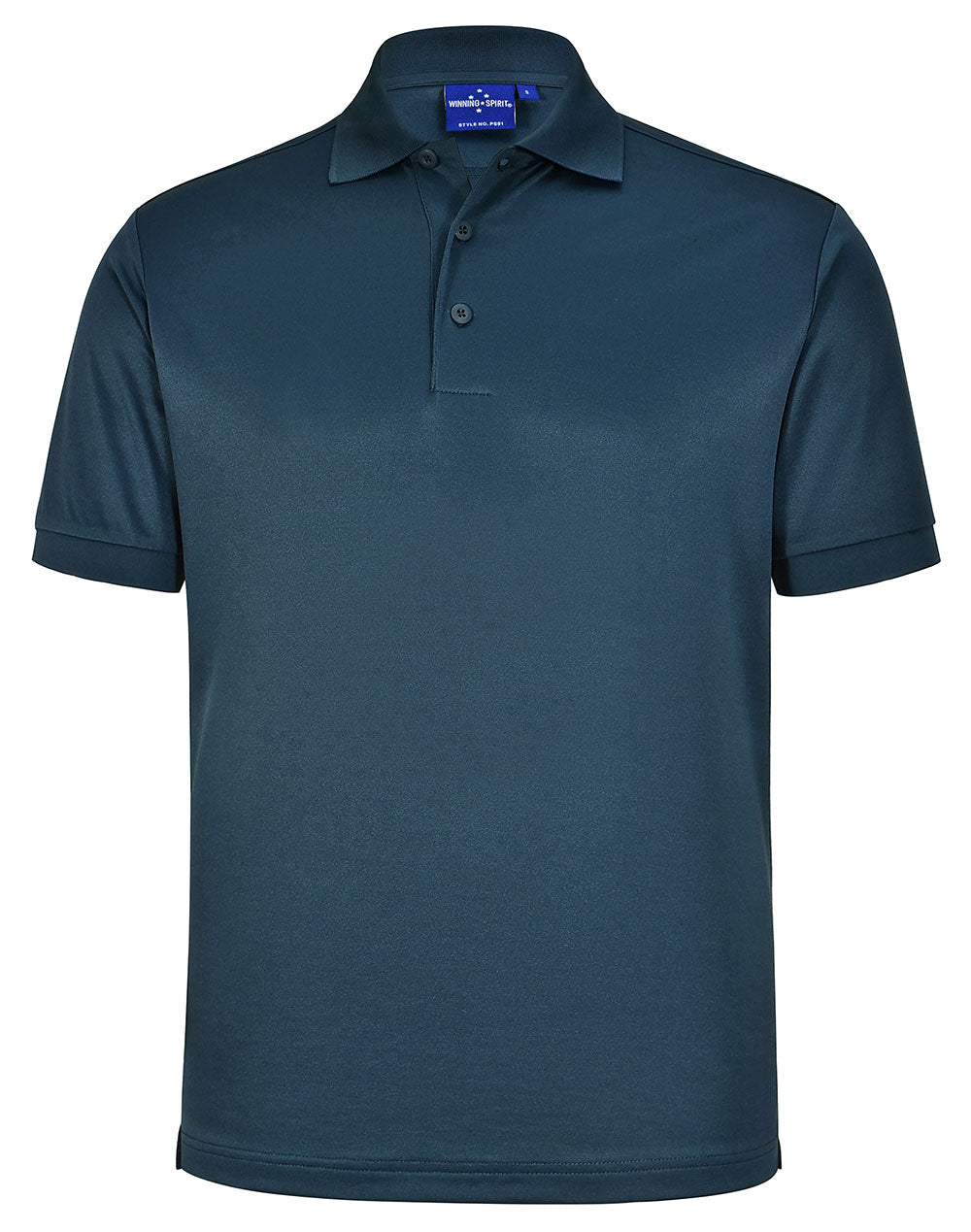 Mens Sustainable Poly/Cotton Corporate Ss Polo - Heavy Cloud - Front