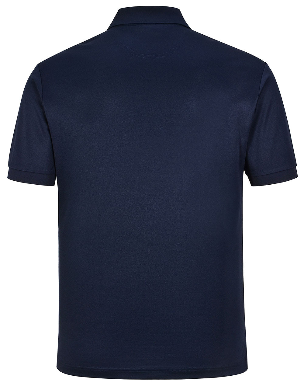 Mens Sustainable Poly/Cotton Corporate SS Polo - Navy - Back
