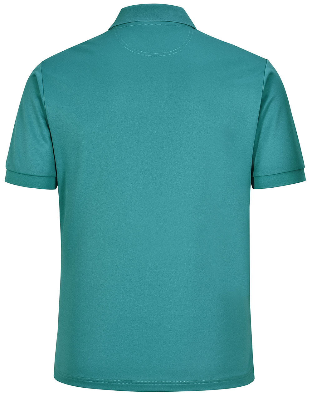 Mens Sustainable Poly/Cotton Corporate SS Polo - Teal - Back