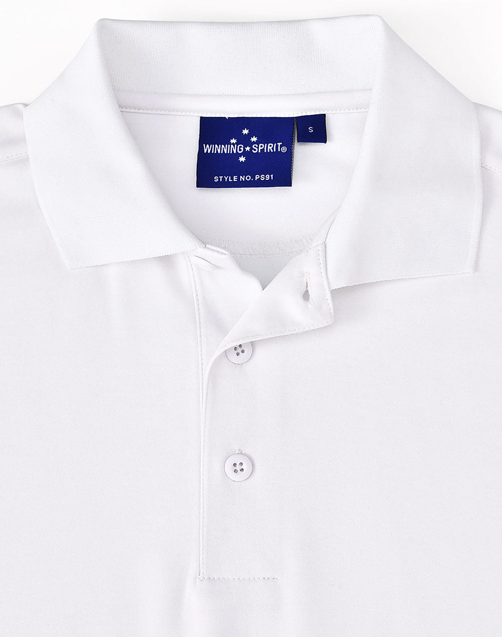 Mens Sustainable Poly/Cotton Corporate Ss Polo - White - View