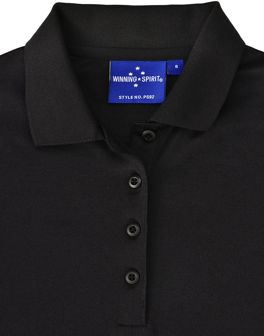 Ladies Sustainable Poly/Cotton Corporate Ss Polo - Black - View