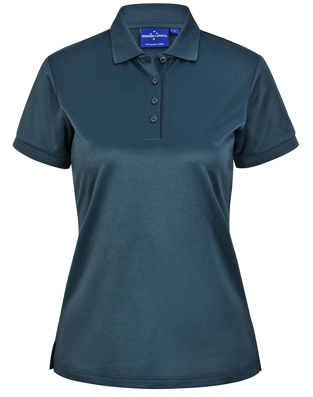 Ladies Sustainable Poly/Cotton Corporate Ss Polo - Heavy Cloud - Front