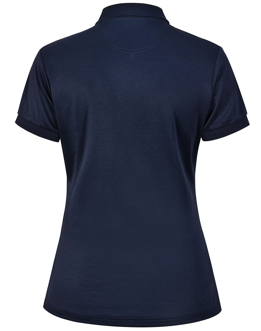 Ladies Sustainable Poly/Cotton Corporate Ss Polo - Navy - Back