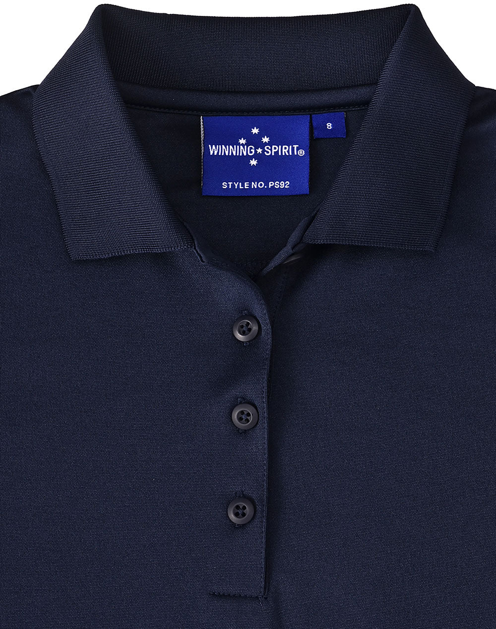 Ladies Sustainable Poly/Cotton Corporate Ss Polo - Navy - View