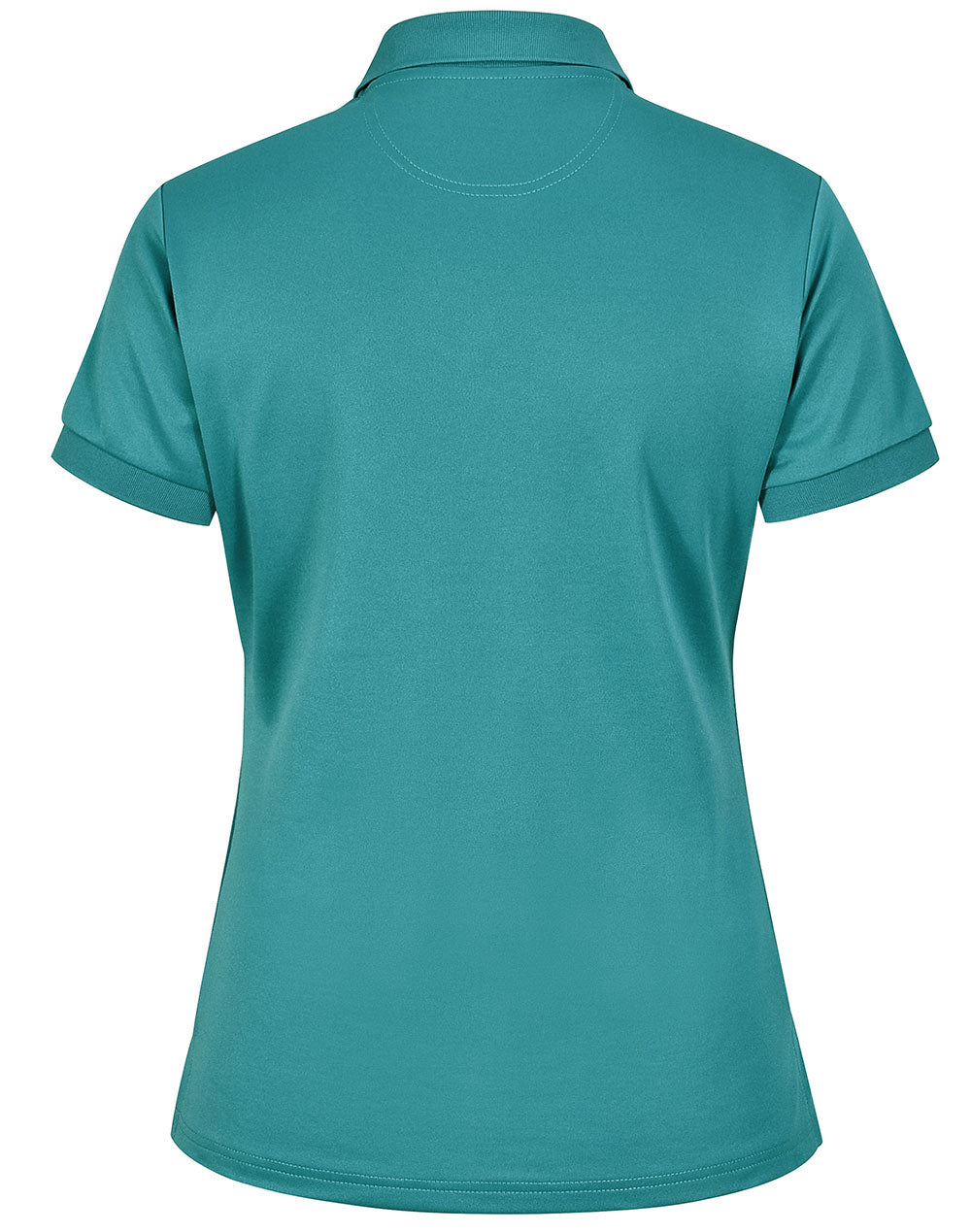 Ladies Sustainable Poly/Cotton Corporate Ss Polo - Teal - Back