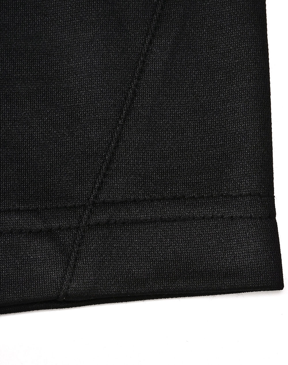 Kids Sustainable Poly/Cotton Contrast Ss Polo - Black/Aqua Blue - View