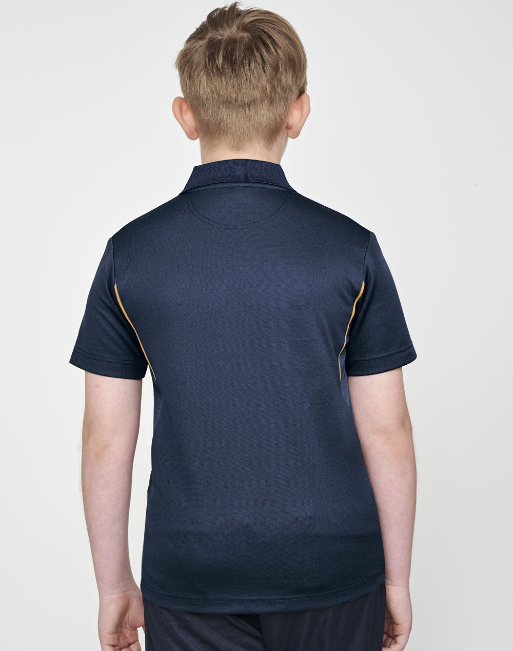 Kids Sustainable Poly/Cotton Contrast Ss Polo - view